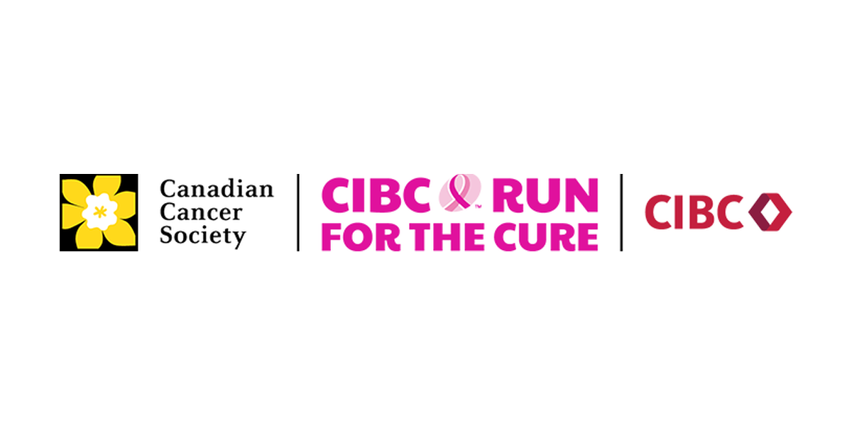 Canadian Cancer Society CIBC Run for the Cure logo from the official fundraising page.
